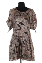 Robe Isabel Marant Étoile Doré en Soie, taille M - Seconde Main