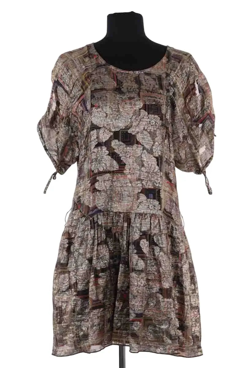 Robe Isabel Marant Étoile Doré en Soie, taille M - Seconde Main