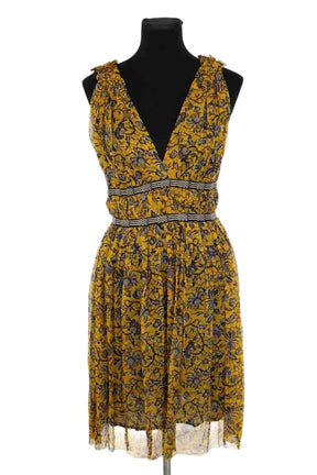 Robe Isabel Marant Étoile Jaune en Soie, taille S - Seconde Main