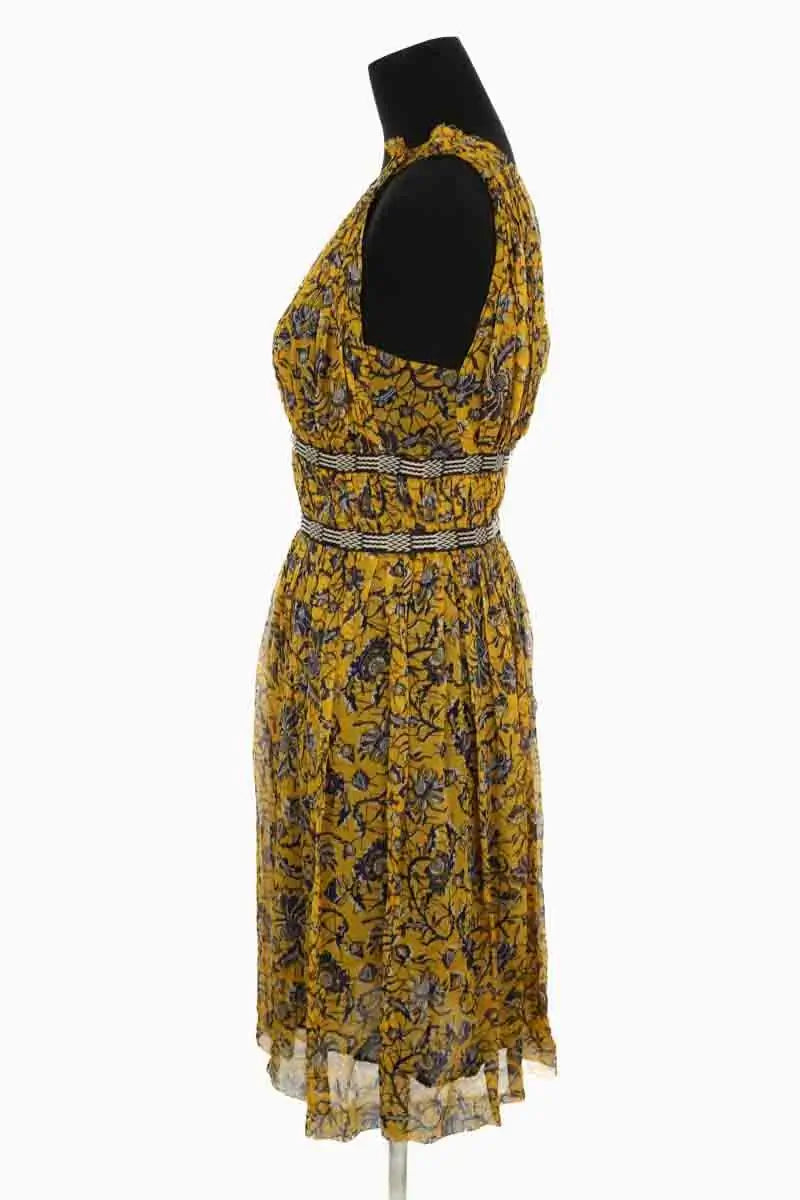 Robe Isabel Marant Étoile Jaune en Soie