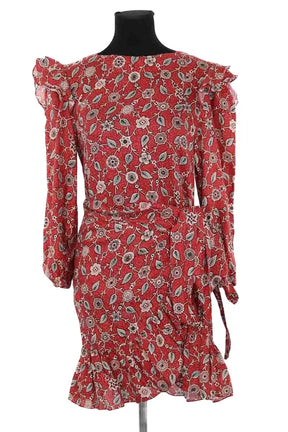 Robe Isabel Marant Étoile Rouge en Lin, taille M - Seconde Main