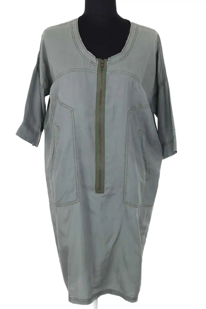 Robe Isabel Marant Étoile Vert en Coton, taille M - Seconde Main