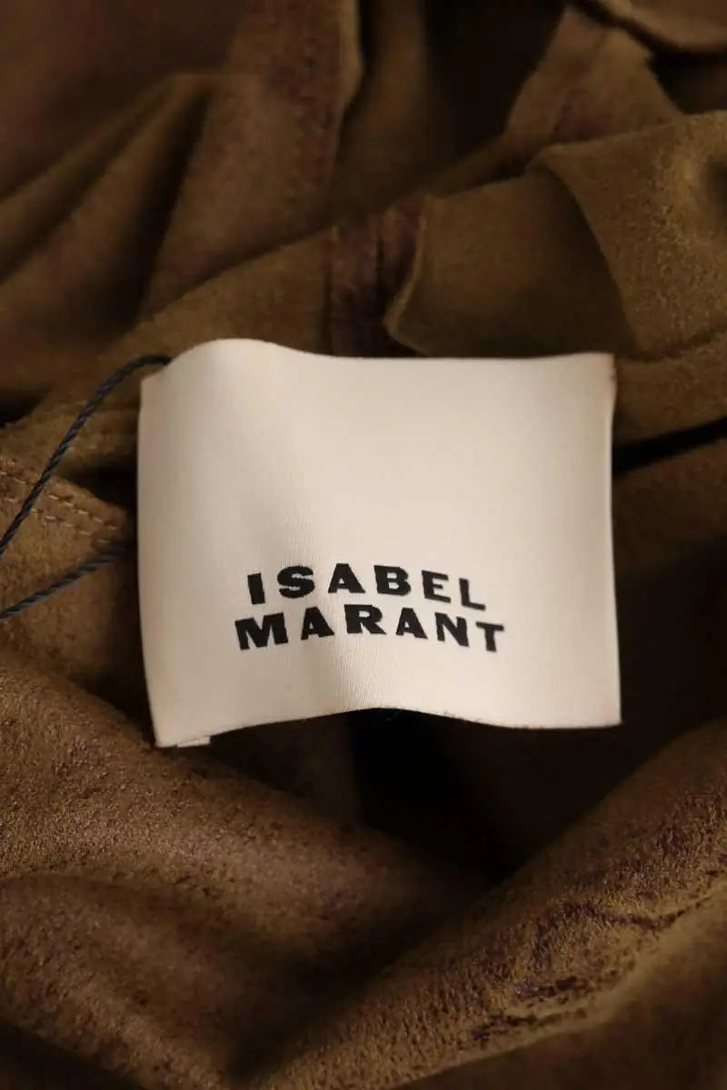 Robe Isabel Marant Kaki en Synthétique