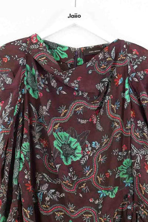 Robe Isabel Marant Marron en Synthétique