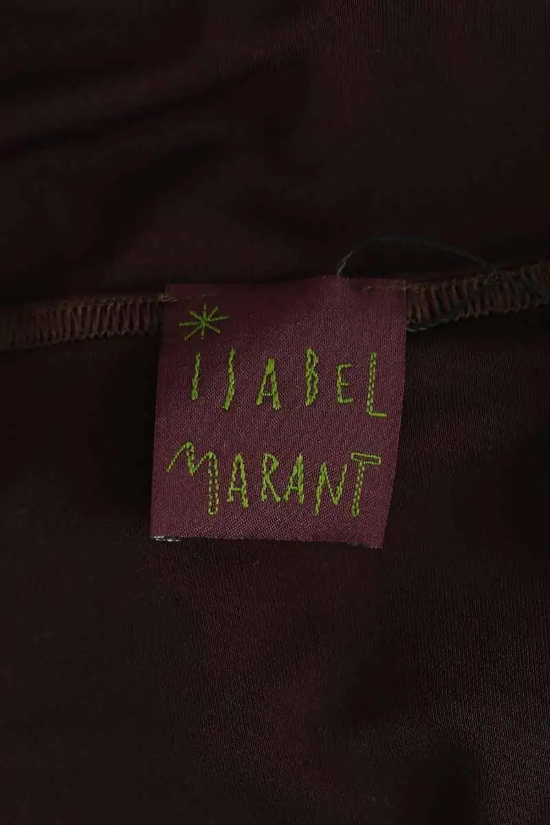 Robe Isabel Marant Marron en Synthétique