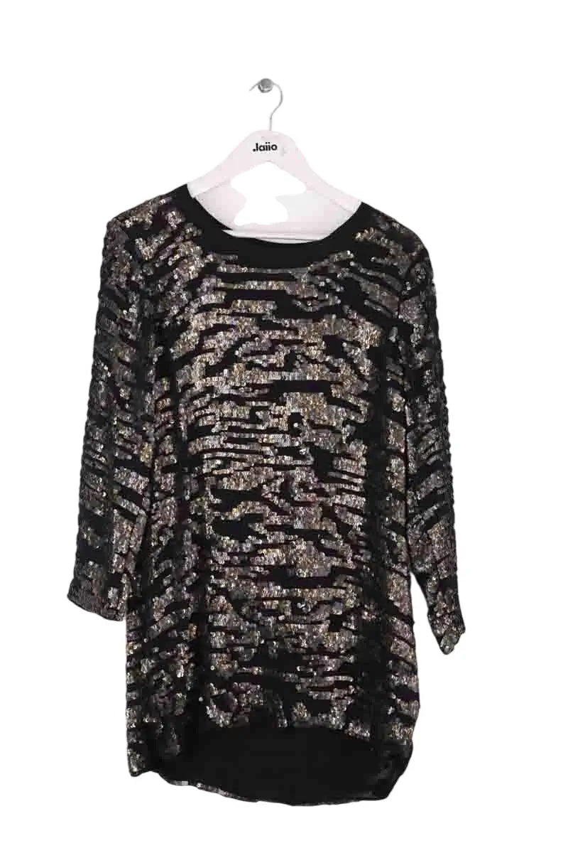 Robe Isabel Marant Noir en Paillettes, taille S - Seconde Main