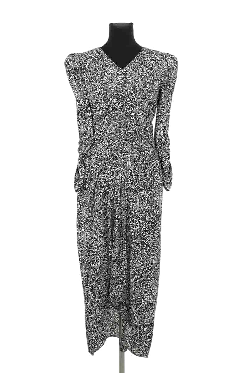 Robe Isabel Marant Noir en Soie, taille M - Seconde Main