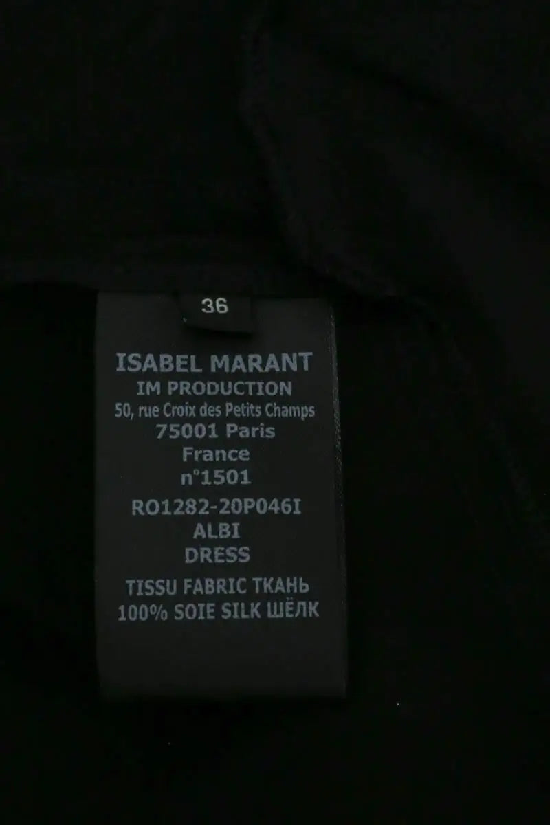 Robe Isabel Marant Noir en Soie