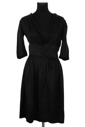 Robe Isabel Marant Noir en Synthétique, taille S - Seconde Main