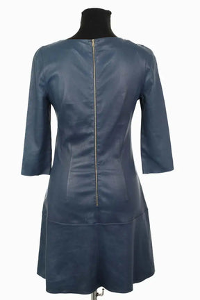 Robe Jitrois Bleu en Cuir