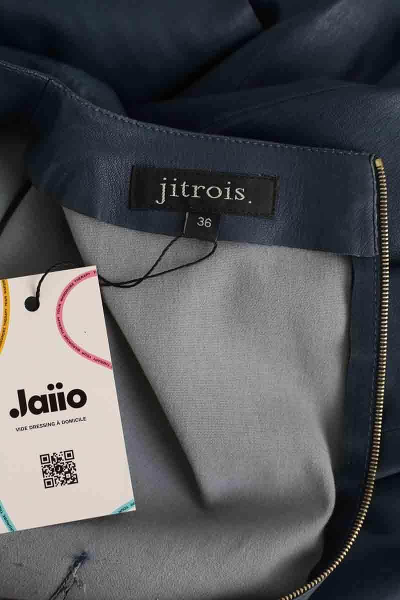 Robe Jitrois Bleu en Cuir