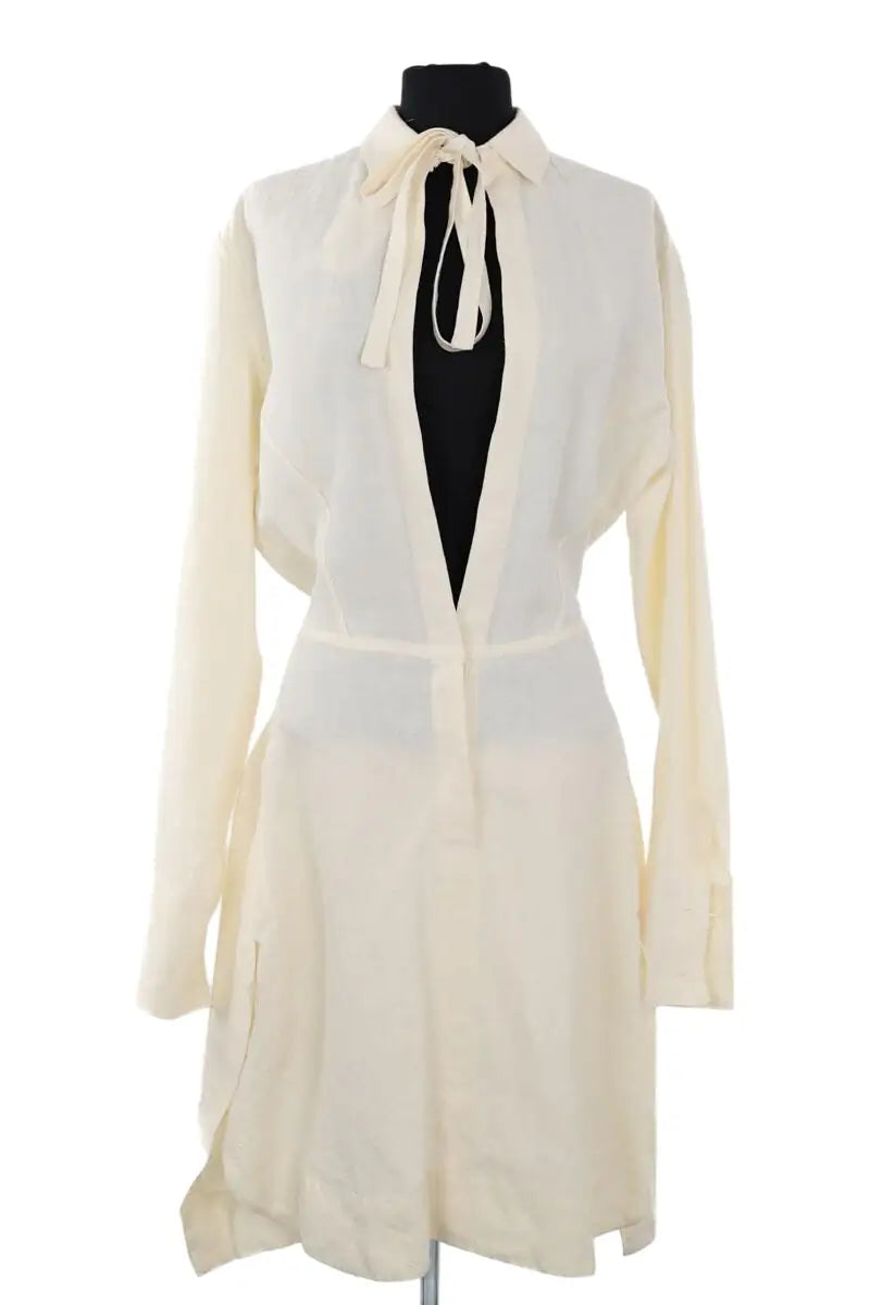 Robe JW Anderson Blanc en Lin, taille S - Seconde Main