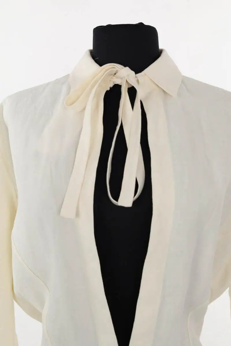 Robe JW Anderson Blanc en Lin
