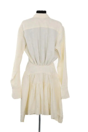 Robe JW Anderson Blanc en Lin