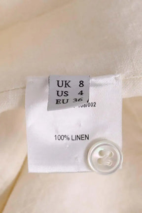 Robe JW Anderson Blanc en Lin