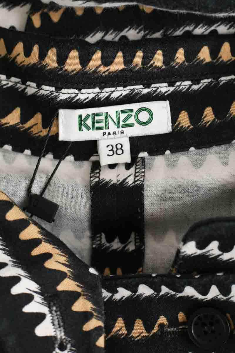 Robe Kenzo Noir en Coton