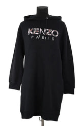 Robe Kenzo Noir en Coton, taille XS - Seconde Main