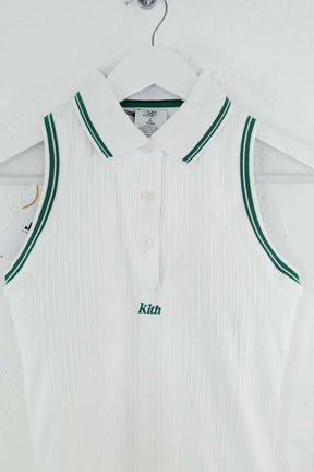 Robe Kith Seamless polo dress Blanc en Polyamide