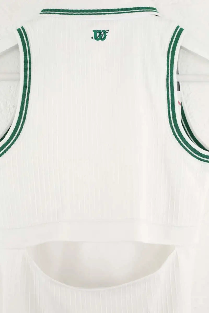 Robe Kith Seamless polo dress Blanc en Polyamide