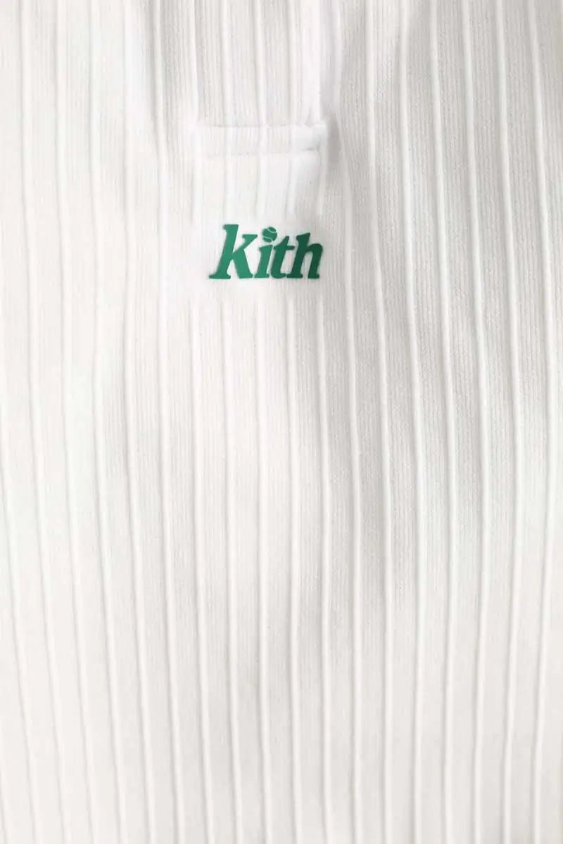 Robe Kith Seamless polo dress Blanc en Polyamide