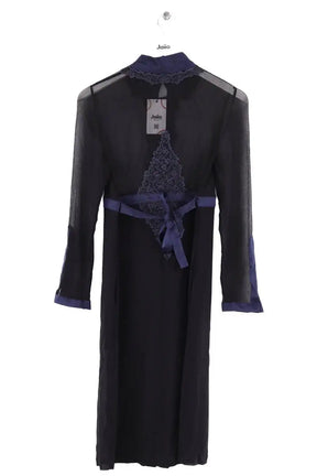 Robe La Perla Noir en Soie