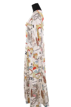 Robe La Prestic Ouiston Beige en Soie