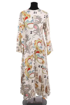 Robe La Prestic Ouiston Beige en Soie