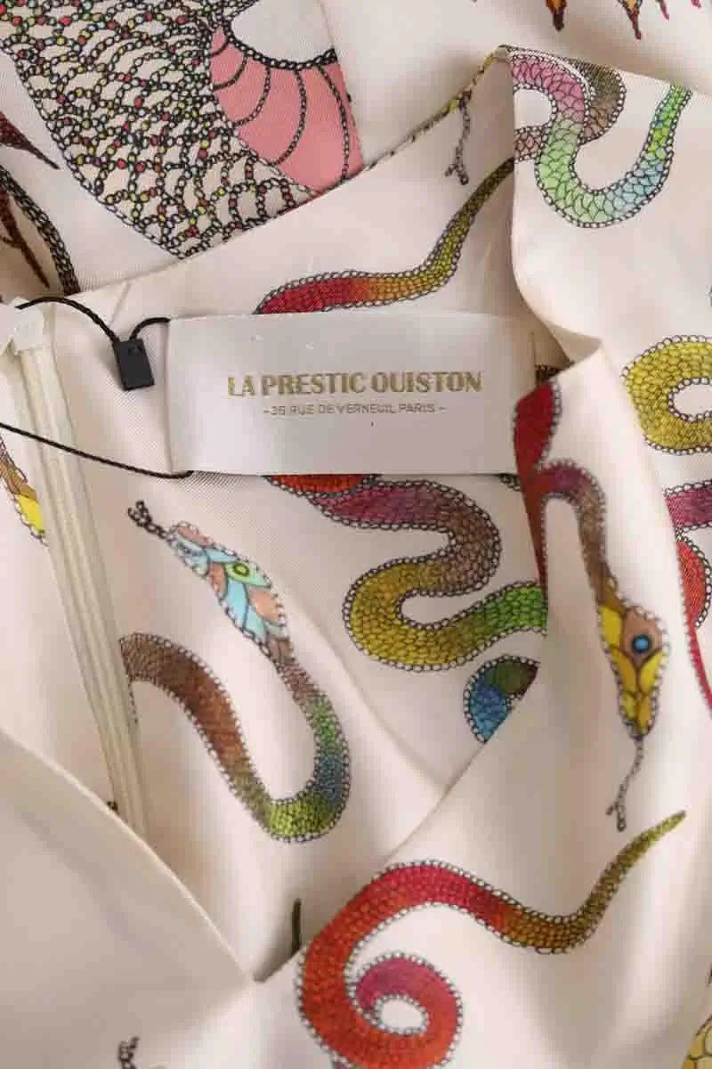 Robe La Prestic Ouiston Beige en Soie