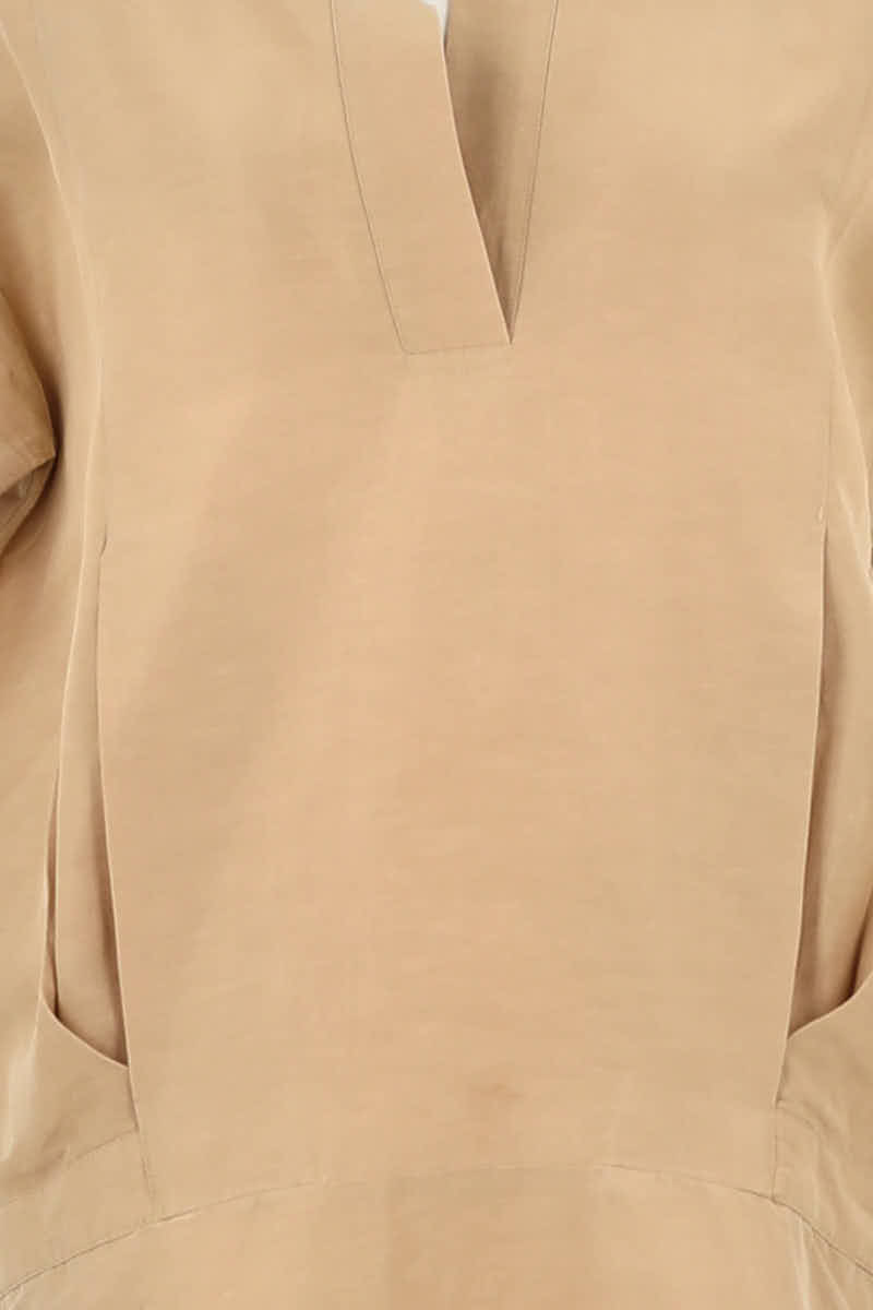 Robe Lacoste Beige en Lin