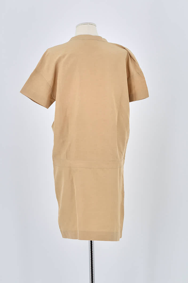 Robe Lacoste Beige en Lin