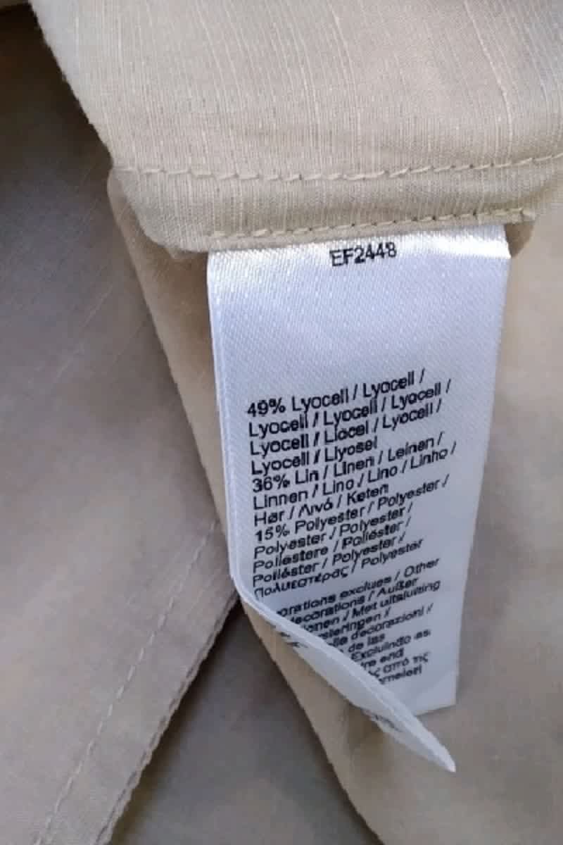 Robe Lacoste Beige en Lin