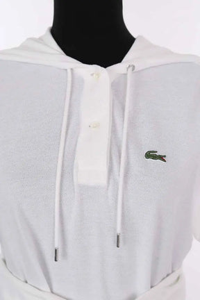 Robe Lacoste Blanc en Coton