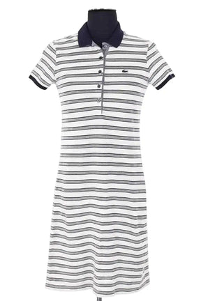 Robe Lacoste Blanc en Coton, taille S - Seconde Main