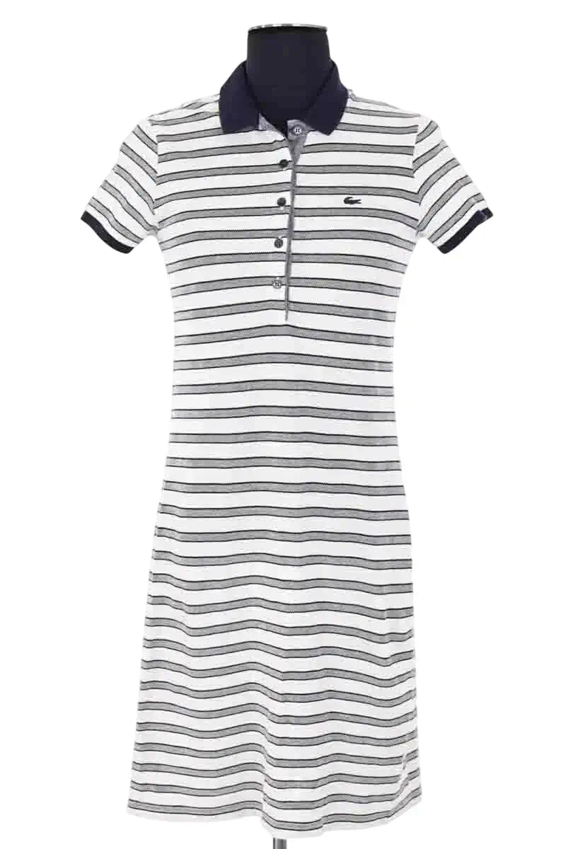 Robe Lacoste Blanc en Coton, taille S - Seconde Main