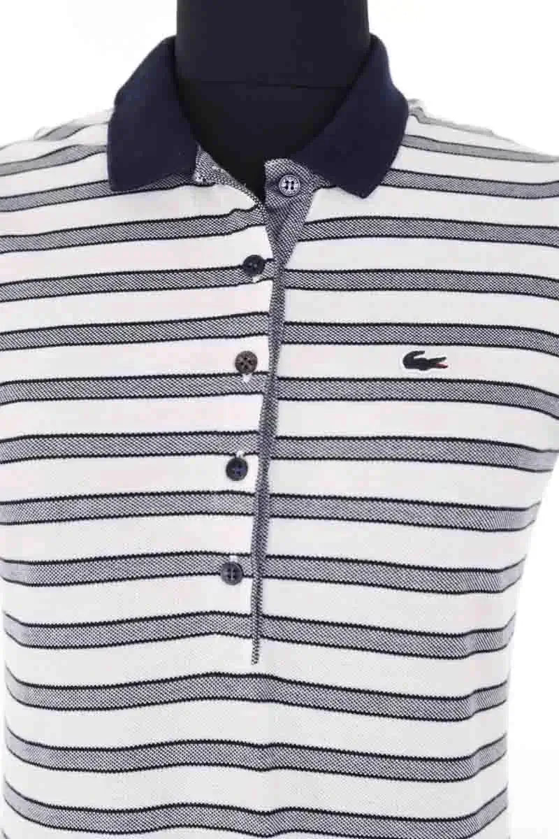 Robe Lacoste Blanc en Coton