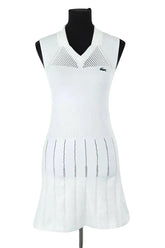 Robe Lacoste Blanc en Polyamide, taille S - Seconde Main