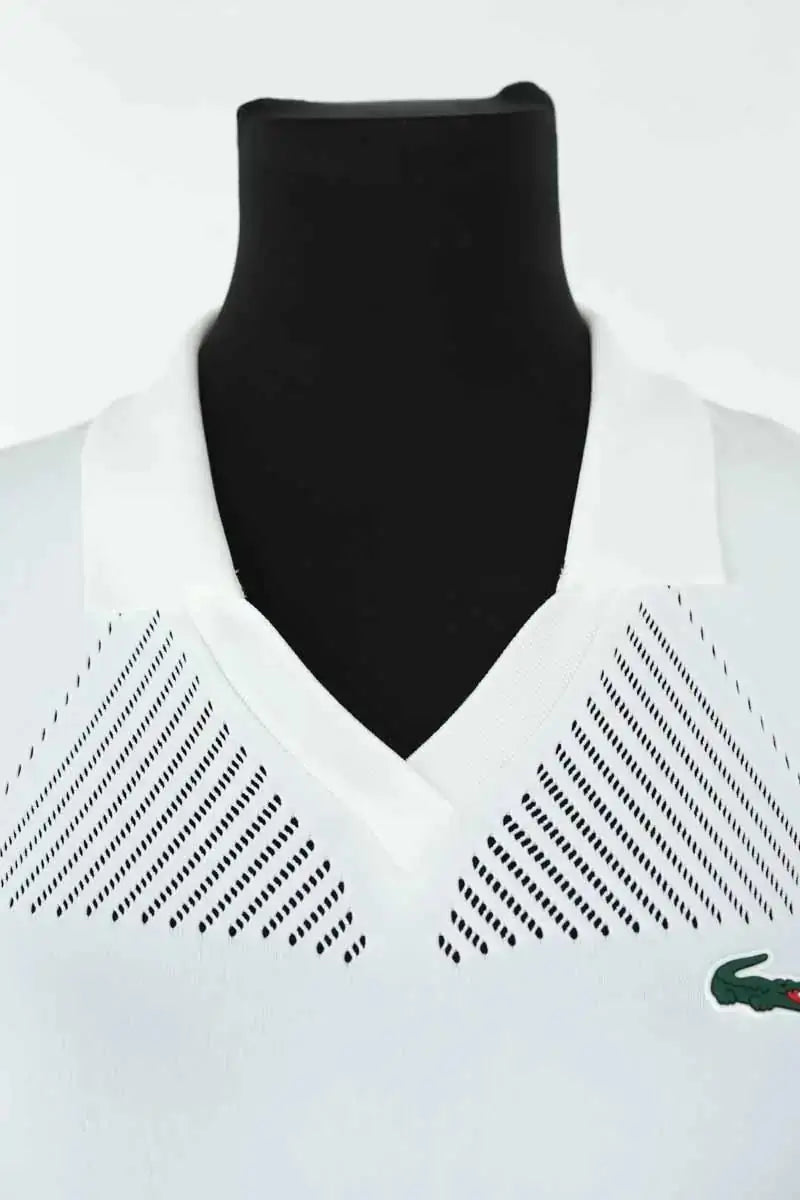 Robe Lacoste Blanc en Polyamide