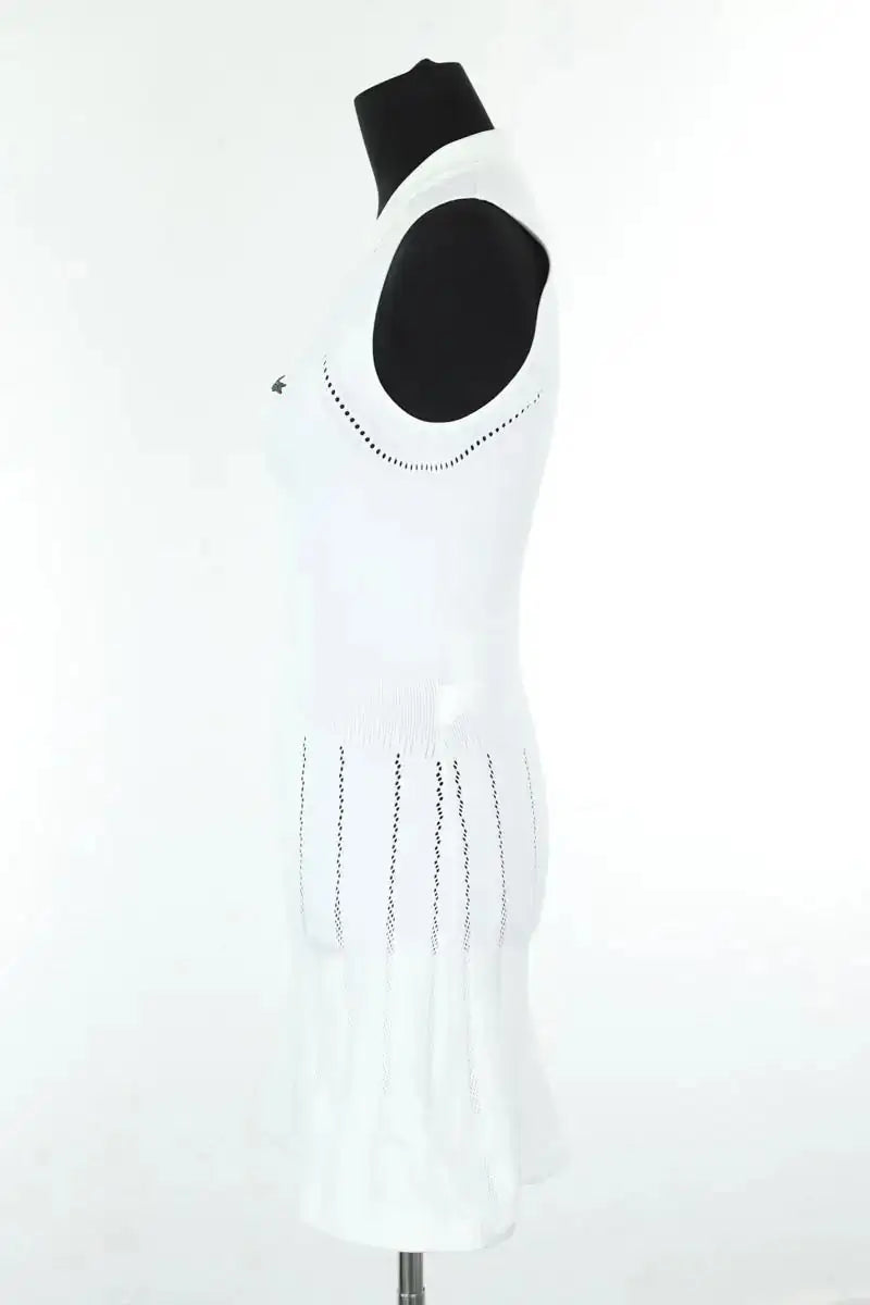 Robe Lacoste Blanc en Polyamide
