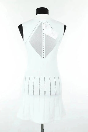 Robe Lacoste Blanc en Polyamide