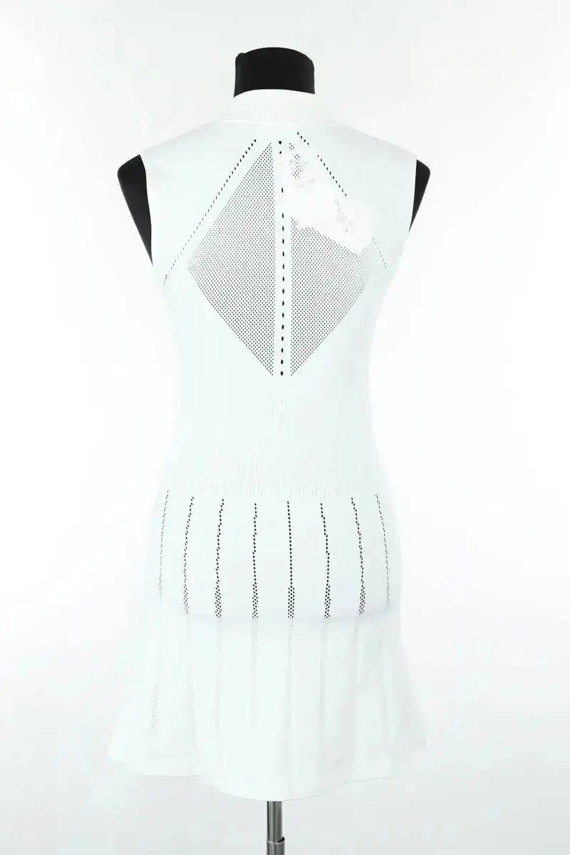 Robe Lacoste Blanc en Polyamide