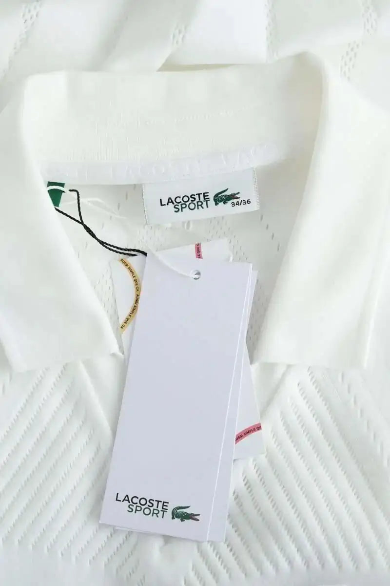 Robe Lacoste Blanc en Polyamide