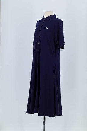 Robe Lacoste Marine en Coton