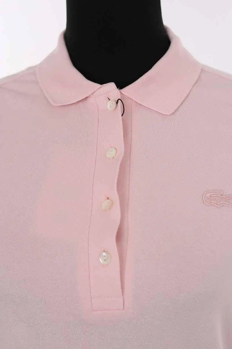 Robe Lacoste Rose en Coton