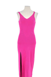 Robe Lacoste Rose en Viscose, taille S - Seconde Main
