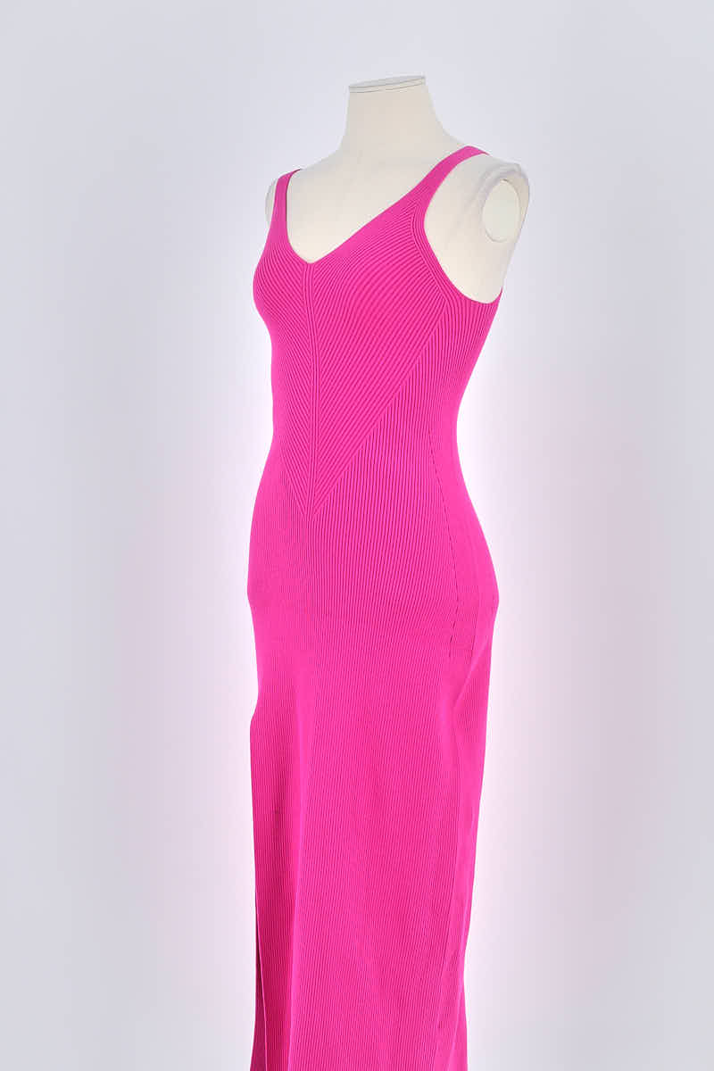 Robe Lacoste Rose en Viscose