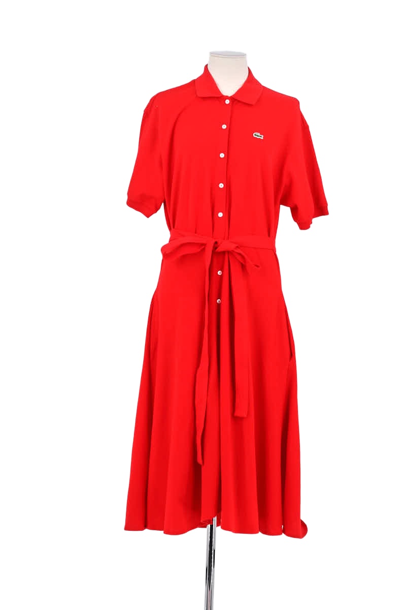 Robe Lacoste Rouge en Coton, taille S - Seconde Main