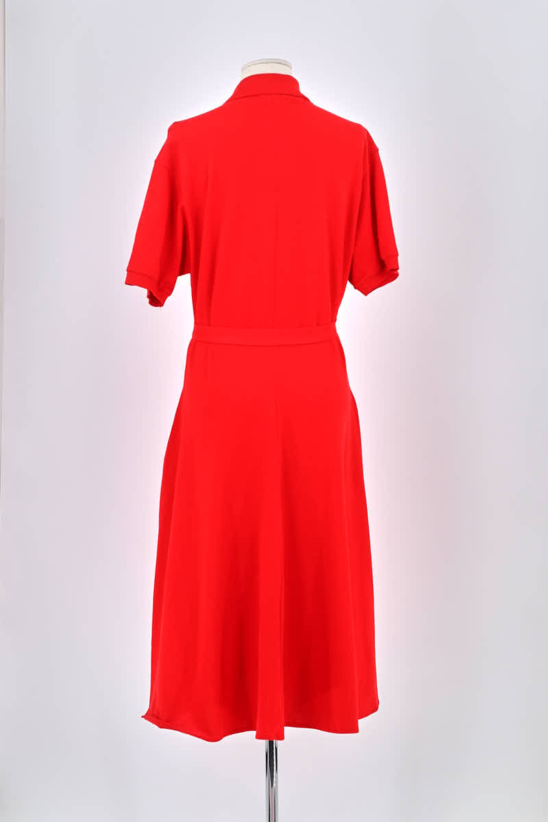 Robe Lacoste Rouge en Coton