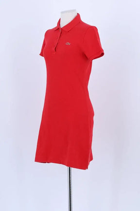 Robe Lacoste Rouge en Coton