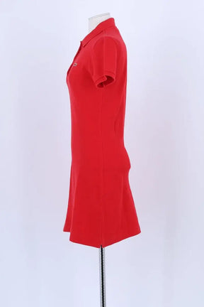 Robe Lacoste Rouge en Coton