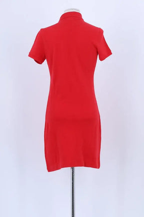 Robe Lacoste Rouge en Coton